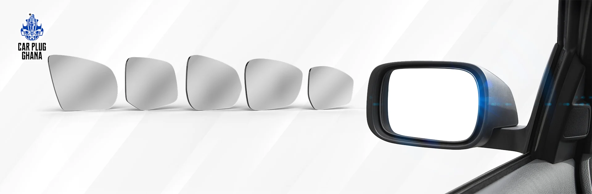 CarPlug Ghana replacement side mirrors for several vehicle shapes
