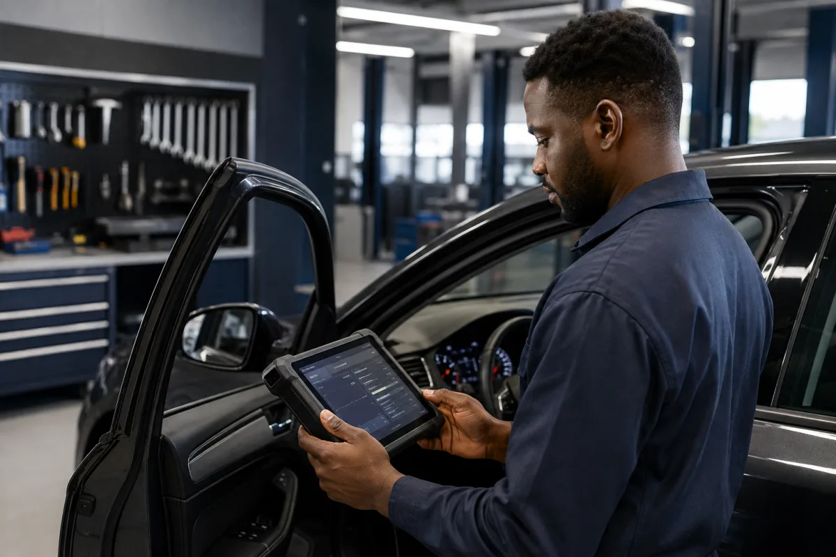 Smoke Leak Detection service at CarPlug Ghana
