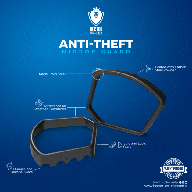 Hector Security Mirror Guards – Premium Anti-Theft Protection for All Cars - Image 2