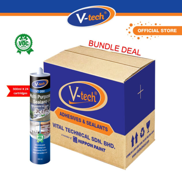 V-Tech 201 Carton(24 Pcs) All Purpose Sealant  (Clear)